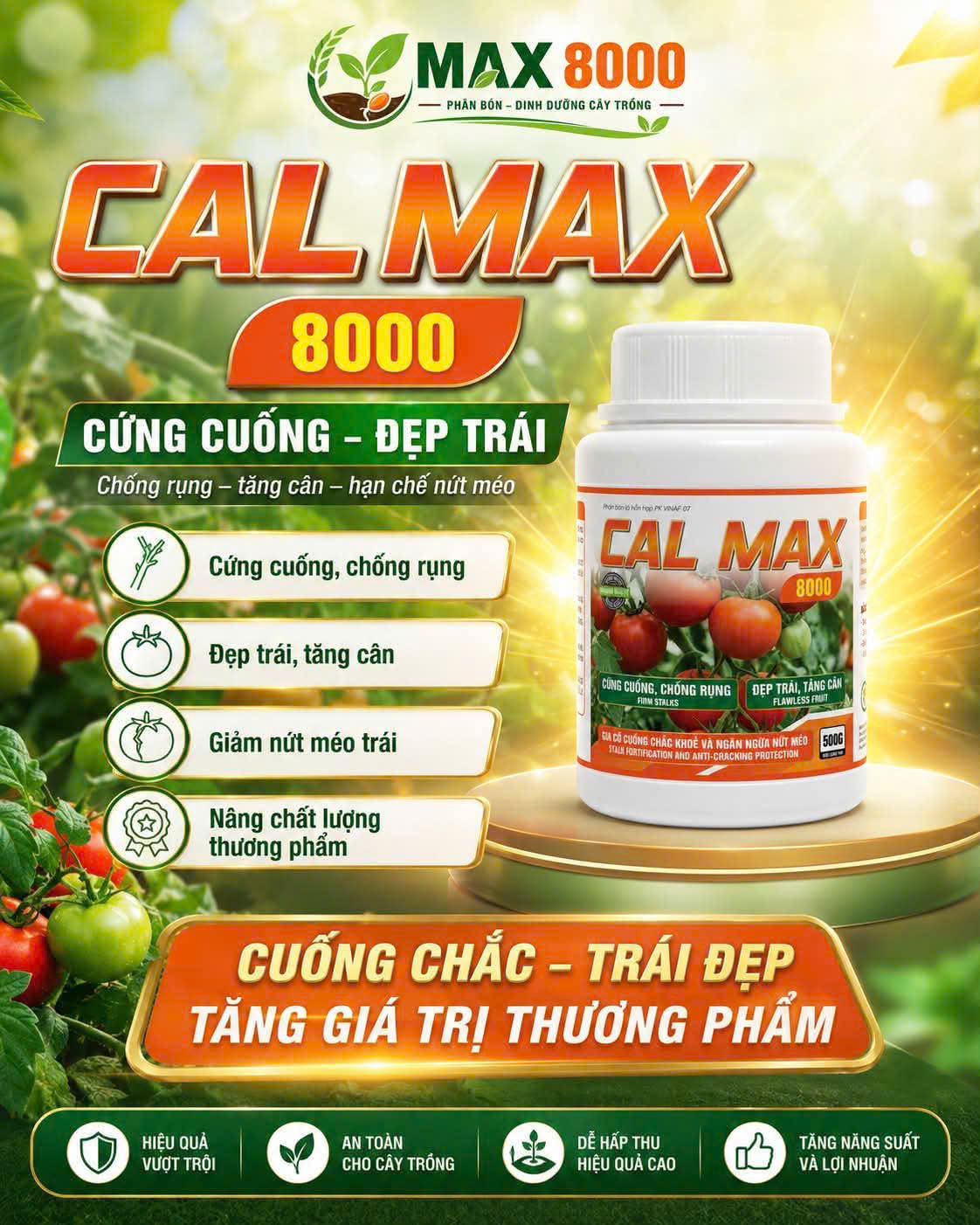 Phân bón Cal Max canxi chống nứt Agri Amin